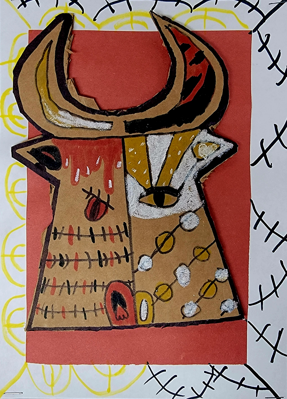 Cardboard Bulls inspired by Pablo Picasso